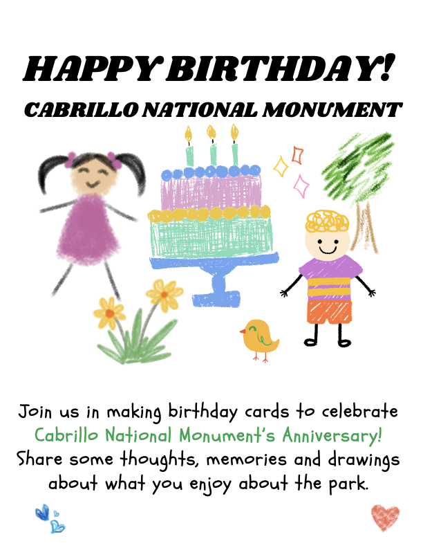 Cabrillo Birthday Pop-Up flyer
